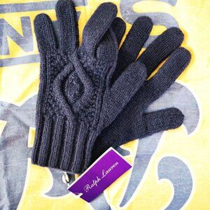 RALPH LAUREN 'PURPLE LABEL'  Cashmere Knitted Gloves